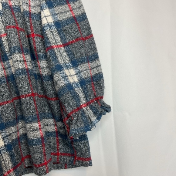 Hannah Kate girls 8 plaid dress with M on front - Picture 4 of 8